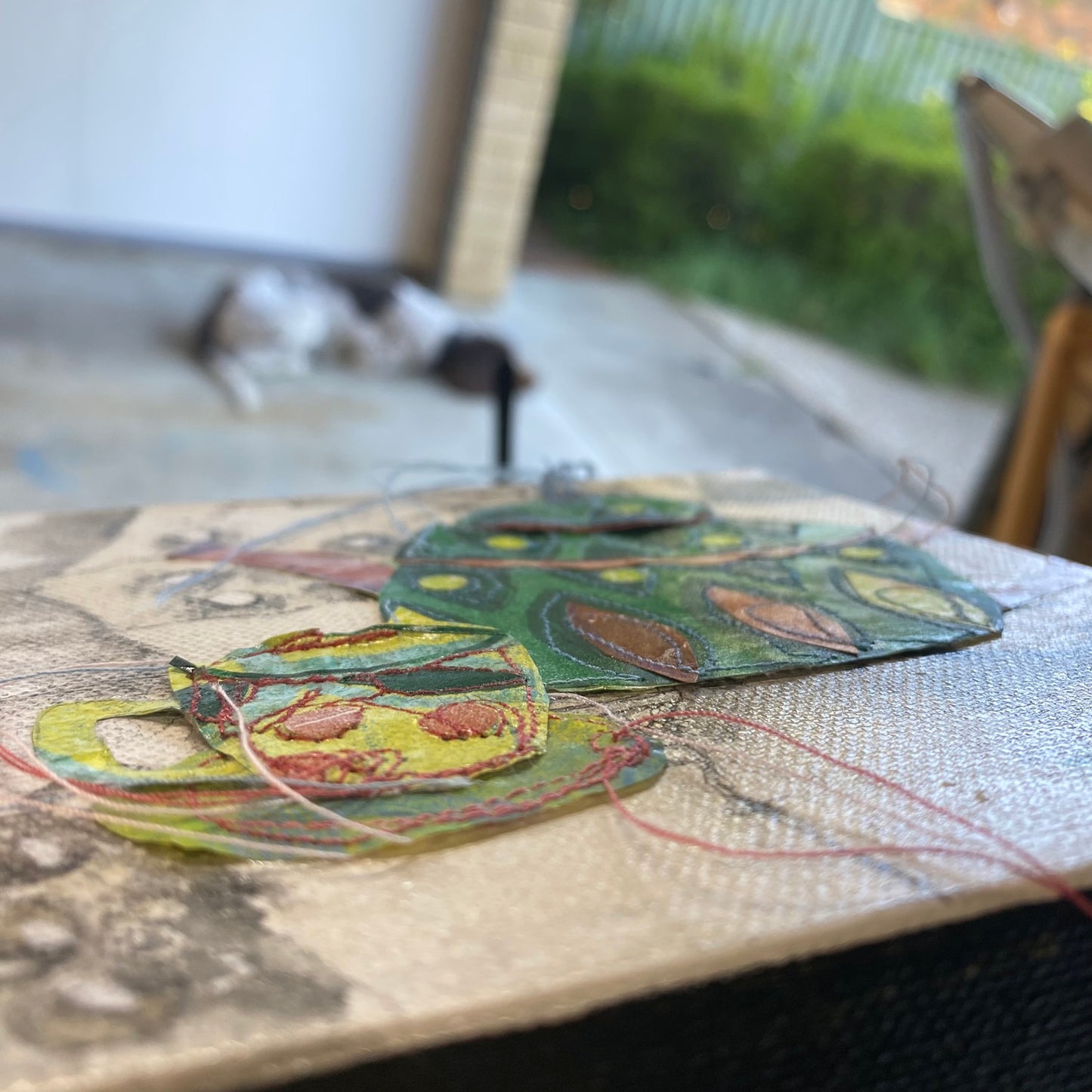 Tea Temptress - framed - 15x15cm