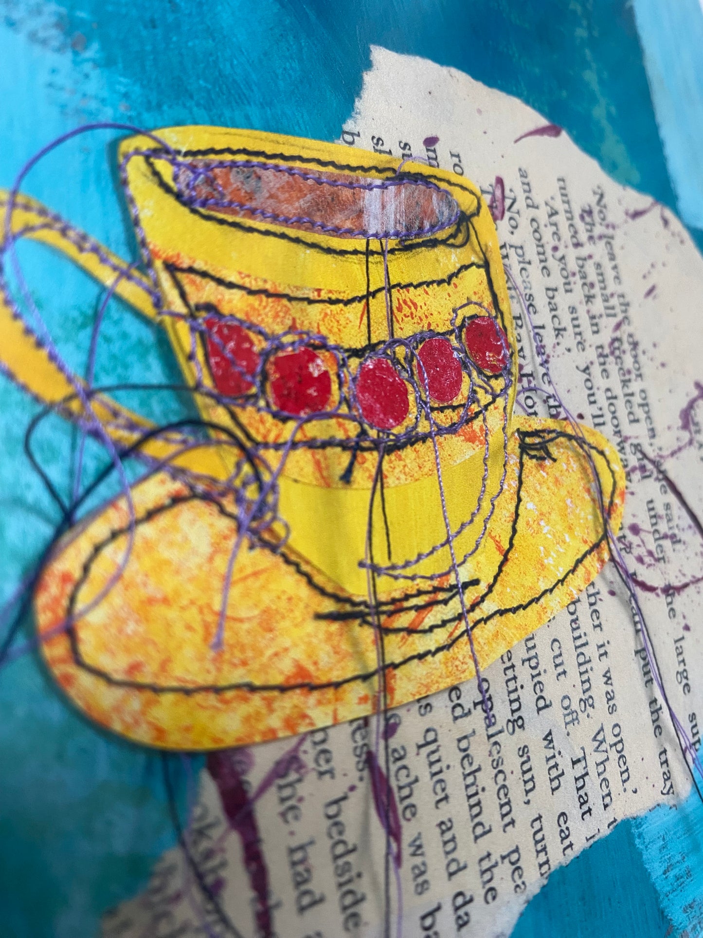 StitchPrint – “Espresso Chapter 2” (Hand-Finished Print)