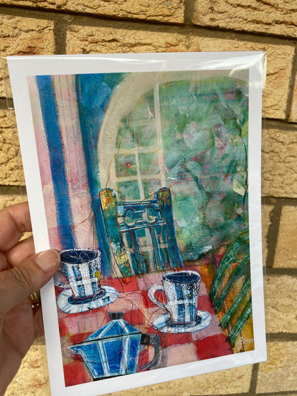 At My Table for Two – Fine Art Print
