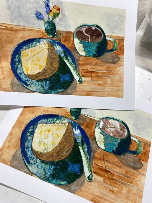 StitchPrint – “Cafe Special” (Hand-Finished Print)