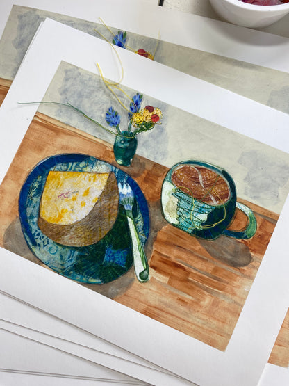 StitchPrint – “Cafe Special” (Hand-Finished Print)