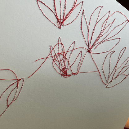 StitchPrint – “Magnolias” (Hand-Finished Print)