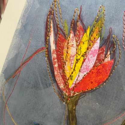 StitchPrint – “Magnolias” (Hand-Finished Print)