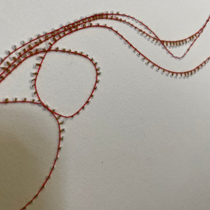 StitchPrint – “Retro Vase” (Hand-Finished Print)