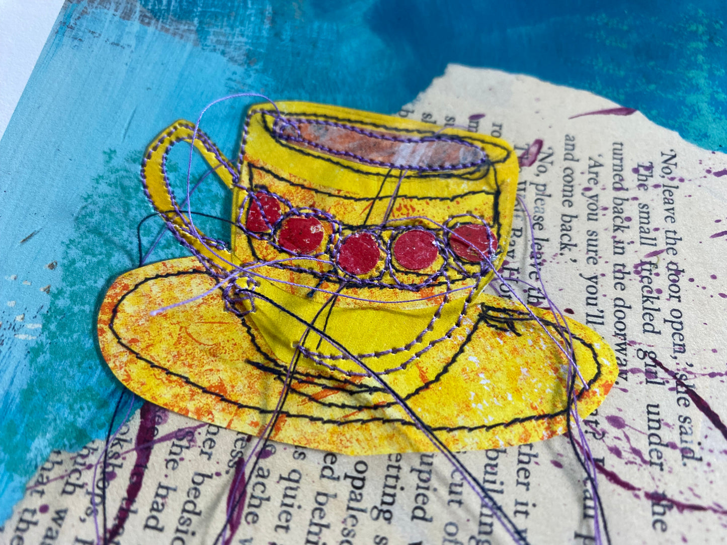 StitchPrint – “Espresso Chapter 2” (Hand-Finished Print)