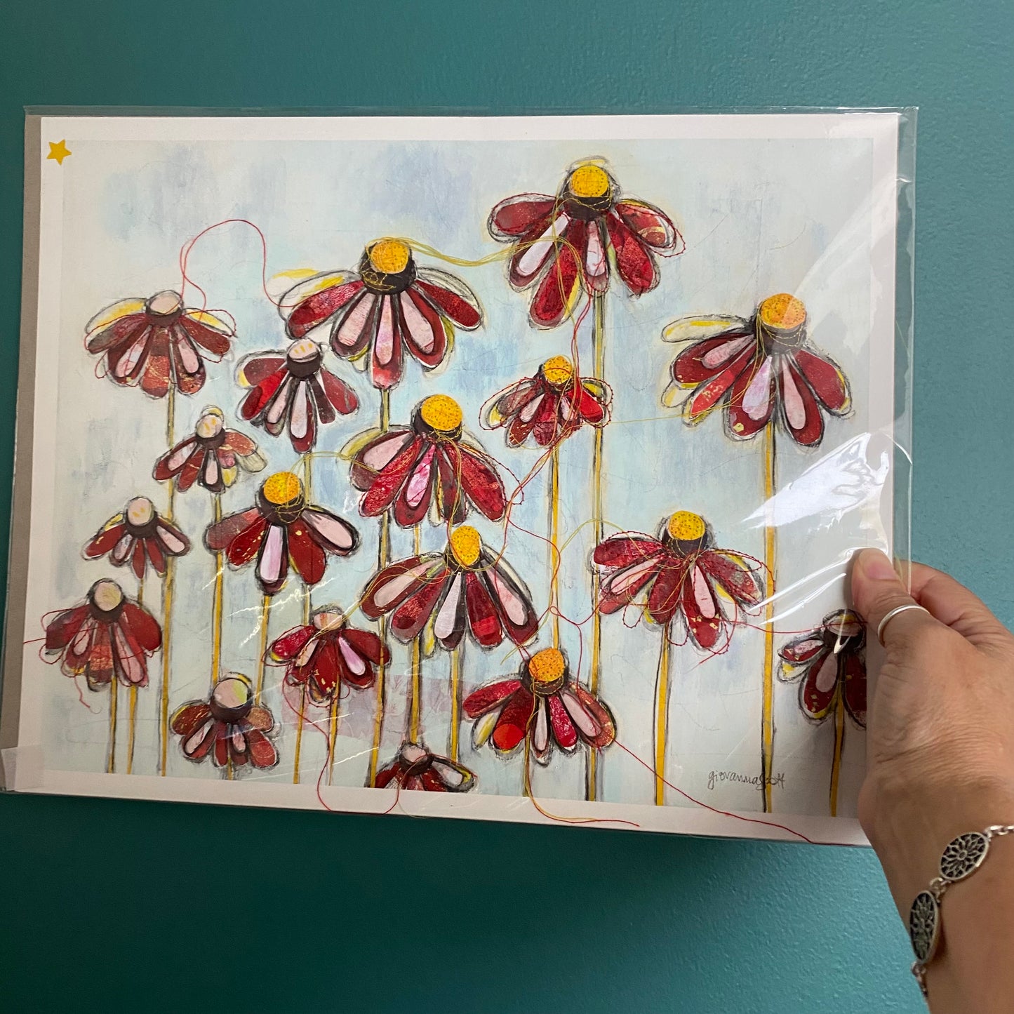 StitchPrint – “Petals” (Hand-Finished Print)