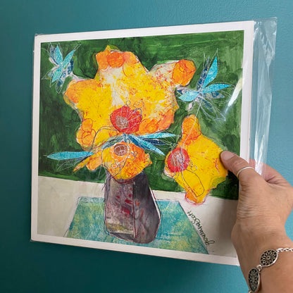 StitchPrint – “Breakfast Blooms” (Hand-Finished Print)