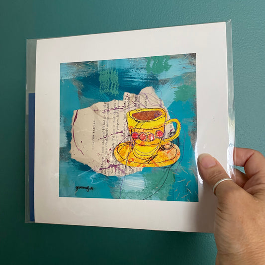 StitchPrint – “Espresso Chapter 11” (Hand-Finished Print)