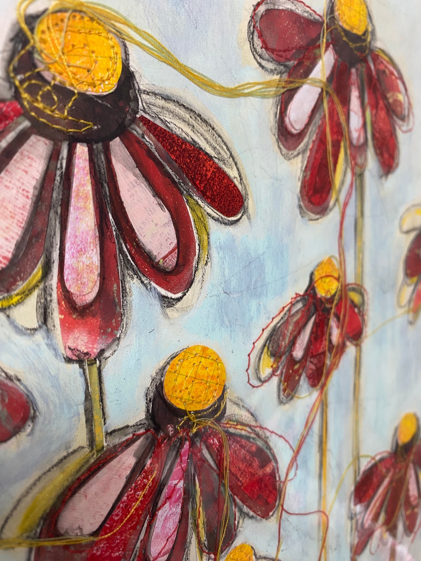 StitchPrint – “Petals” (Hand-Finished Print)