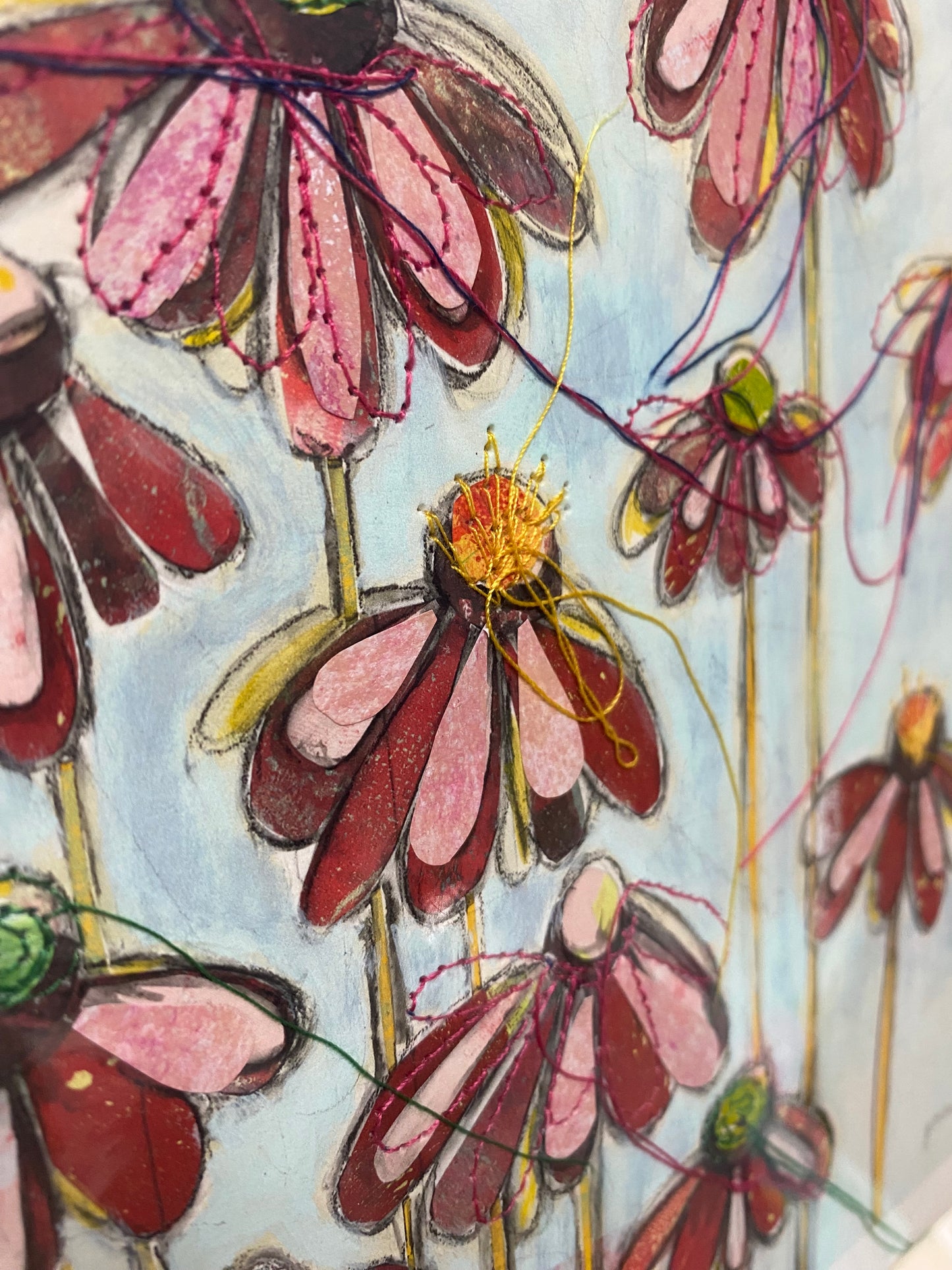 StitchPrint – “Petals” (Hand-Finished Print)