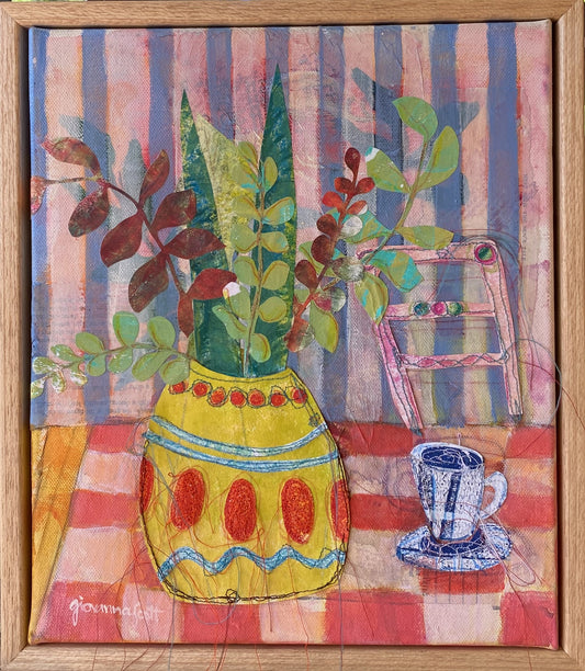At My Table (For One) - Framed - 25cm x 30cm