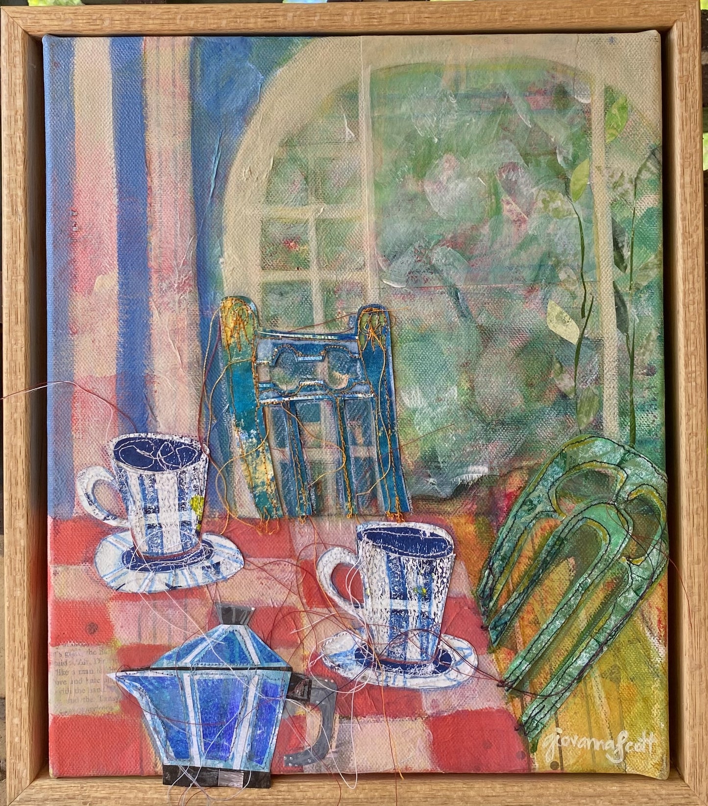 At My Table (For Two) - Framed - 25cm x 30cm