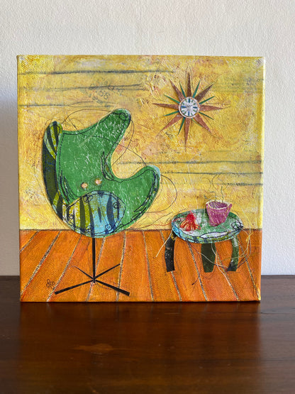 Tea with Arne - unframed - 20x20cm