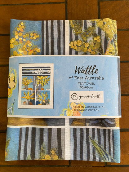 Art Tea Towel - Wattle of East Australia