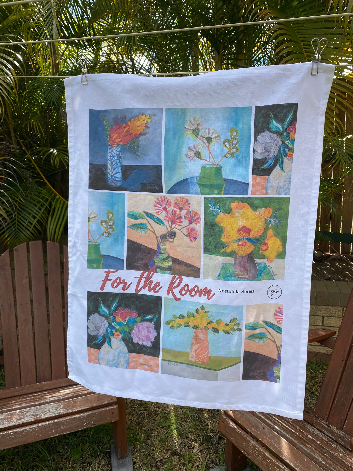 Art Tea Towel - For the Rooms (Nostalgia Series)