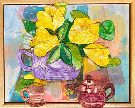 Quietly Softly Moments Mend - framed - 35cm x 28cm