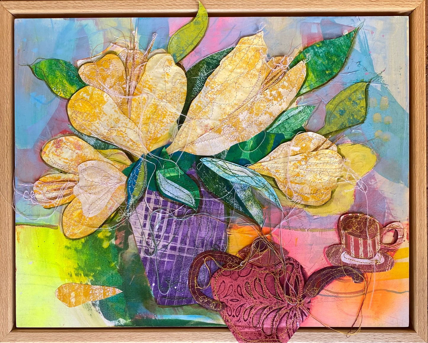 Quietly Softly Perfect Pause - framed - 35cm x 28cm