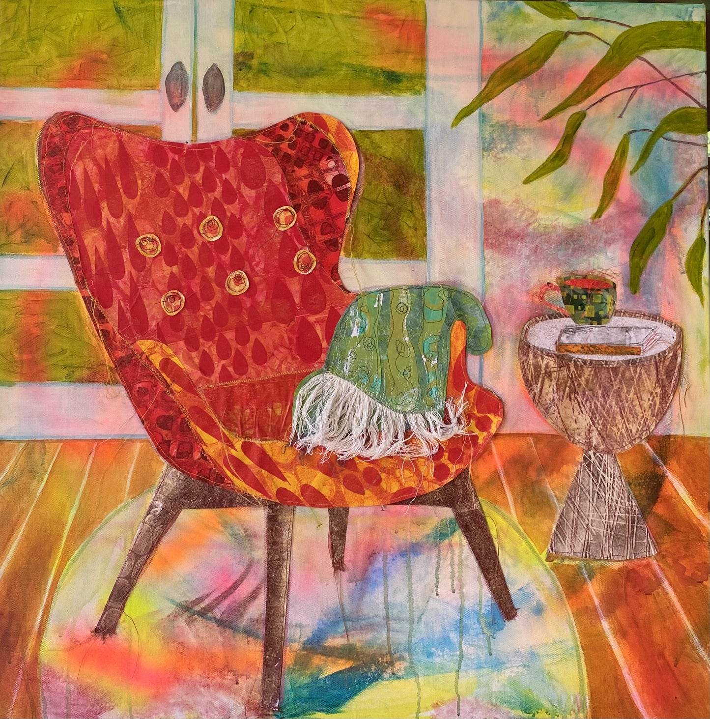 Softly through the Window - unframed - 76cm x 76cm