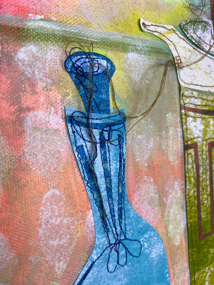 Sun came Early one Morning - unframed - 76cm x 76cm